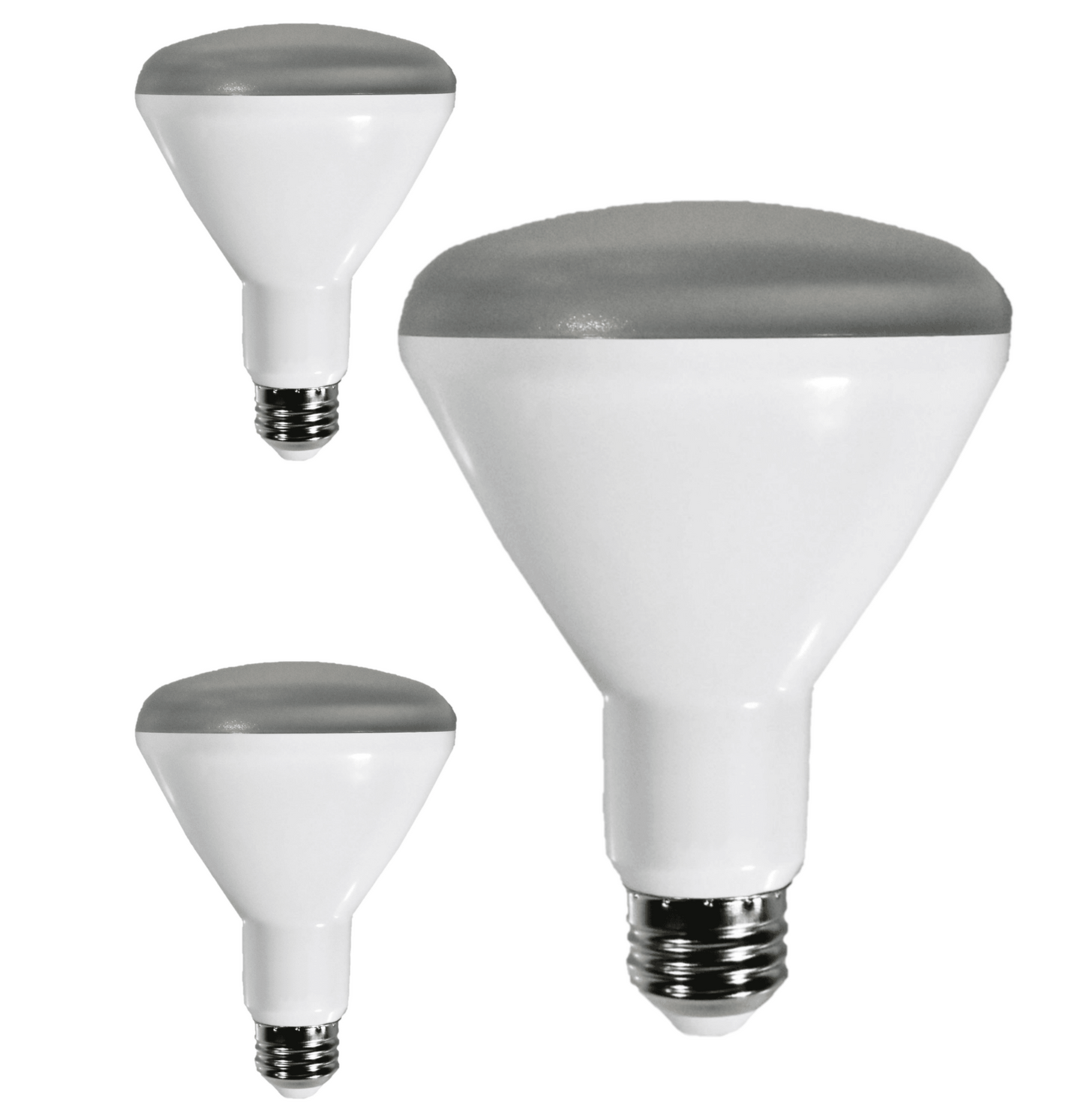Damar BR30 LED Flood Light Bulb 8W 650 Lumen E26 Medium Base 3000K Soft White for Interior Home Decor Kitchen Recessed Can Light Bulbs 120V 110° Beam Angle Dimmable White Finish Pack of 3