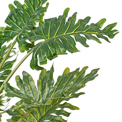 Vickerman 38" Artificial Potted Grand Philodendron Bush.