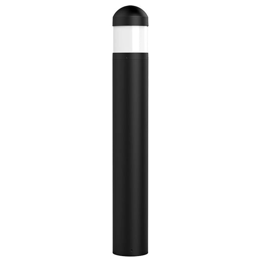 Westgate Bollard 44In Round Flat Top Adj. 12-22W 30/40/50K, Black, Outdoor Lighting, 12~22W, 130 Lumens/W, 30K/40K/50K, Black 0~10V Dimmable