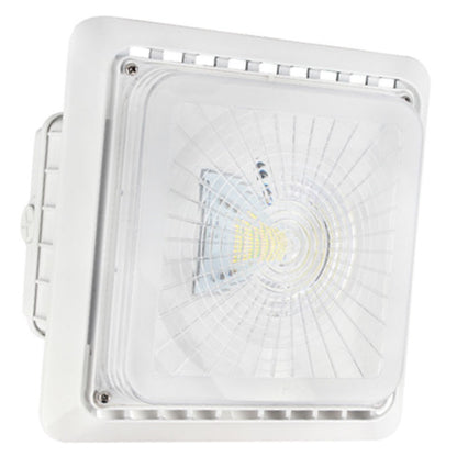 Westgate LED Parking Garage Light, 55W, 5000K, UL Listed, Outdoor Lighting, 55W, 7100 Lumens, 5000K, White Finish, 0~10V Dimmable