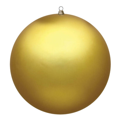 Vickerman 20" Giant Matte Gold Ball Christmas Ornament UV Resistant