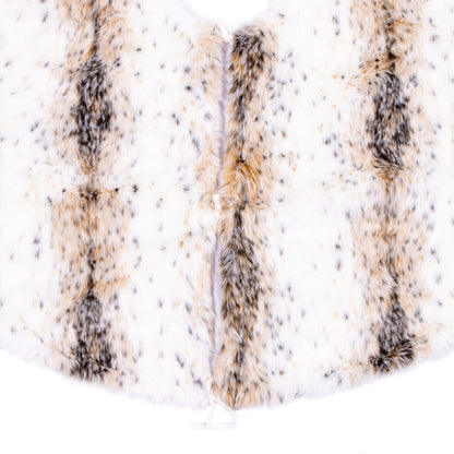 Vickerman 60" Snow Lynx Faux Fur Tree Skirt