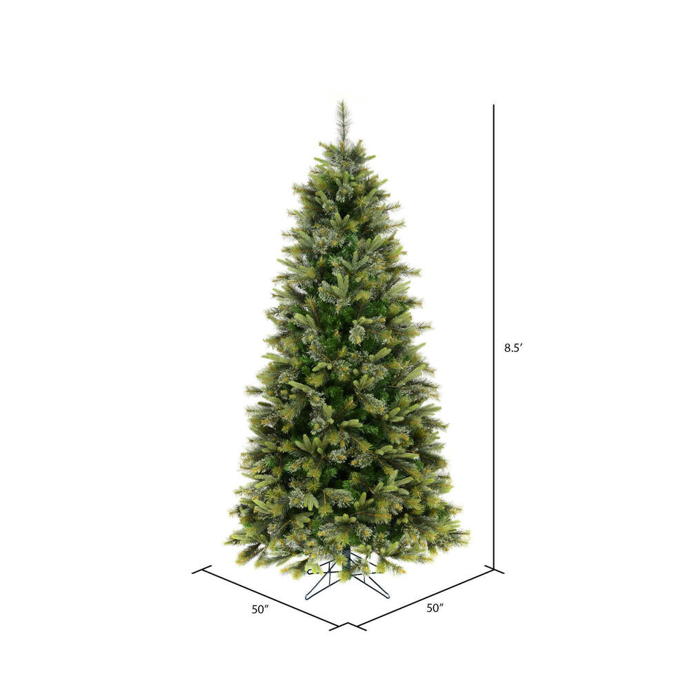 Vickerman 8.5' Cashmere Slim Artificial Christmas Tree Unlit