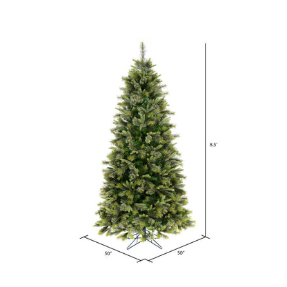 Vickerman 8.5' Cashmere Slim Artificial Christmas Tree Unlit