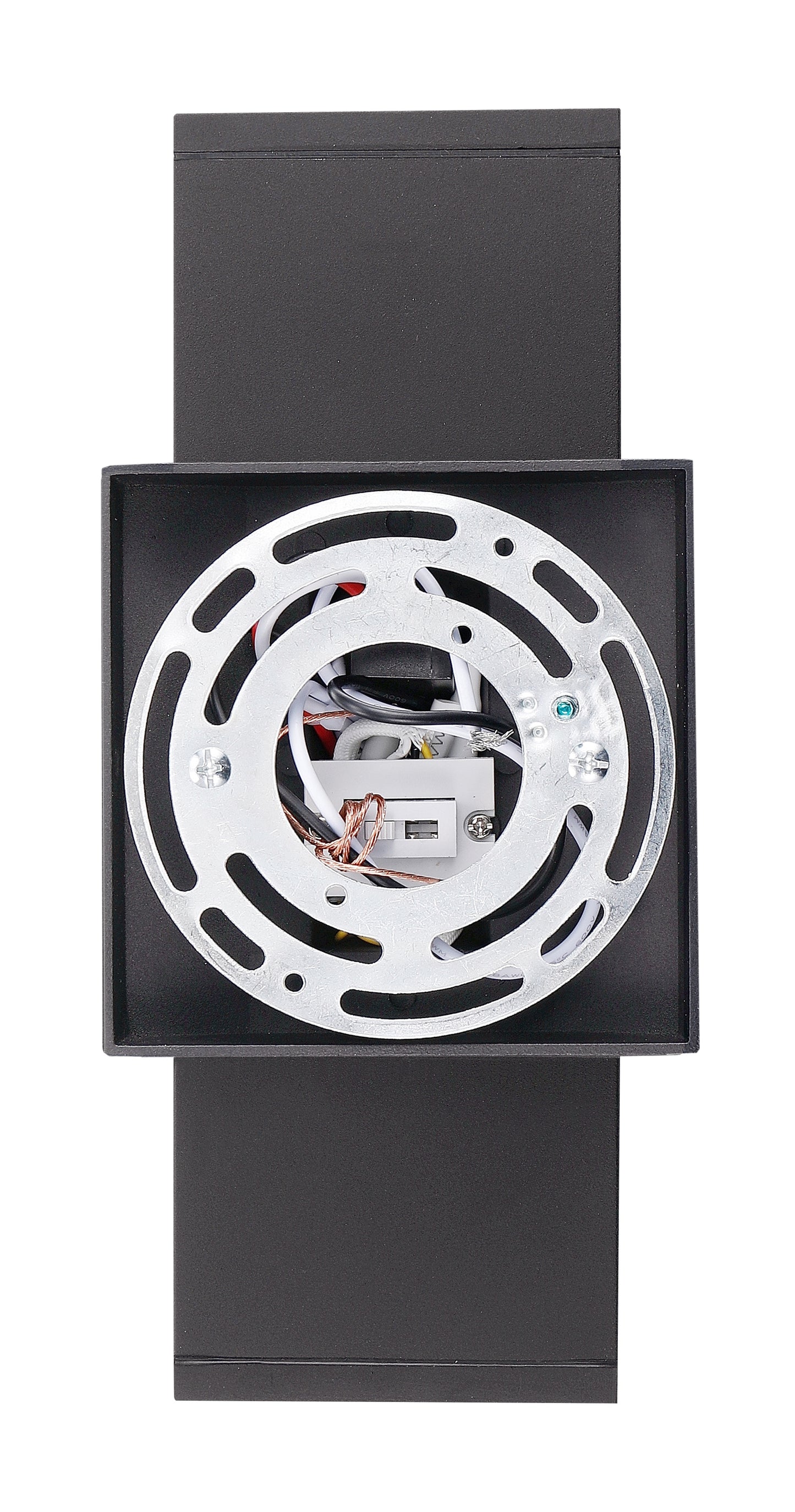 ASD Lighting LED Outdoor Wall Cylinder Square Up and Down 18W 120V 3000/4000/5000K with Photocell Black ETL