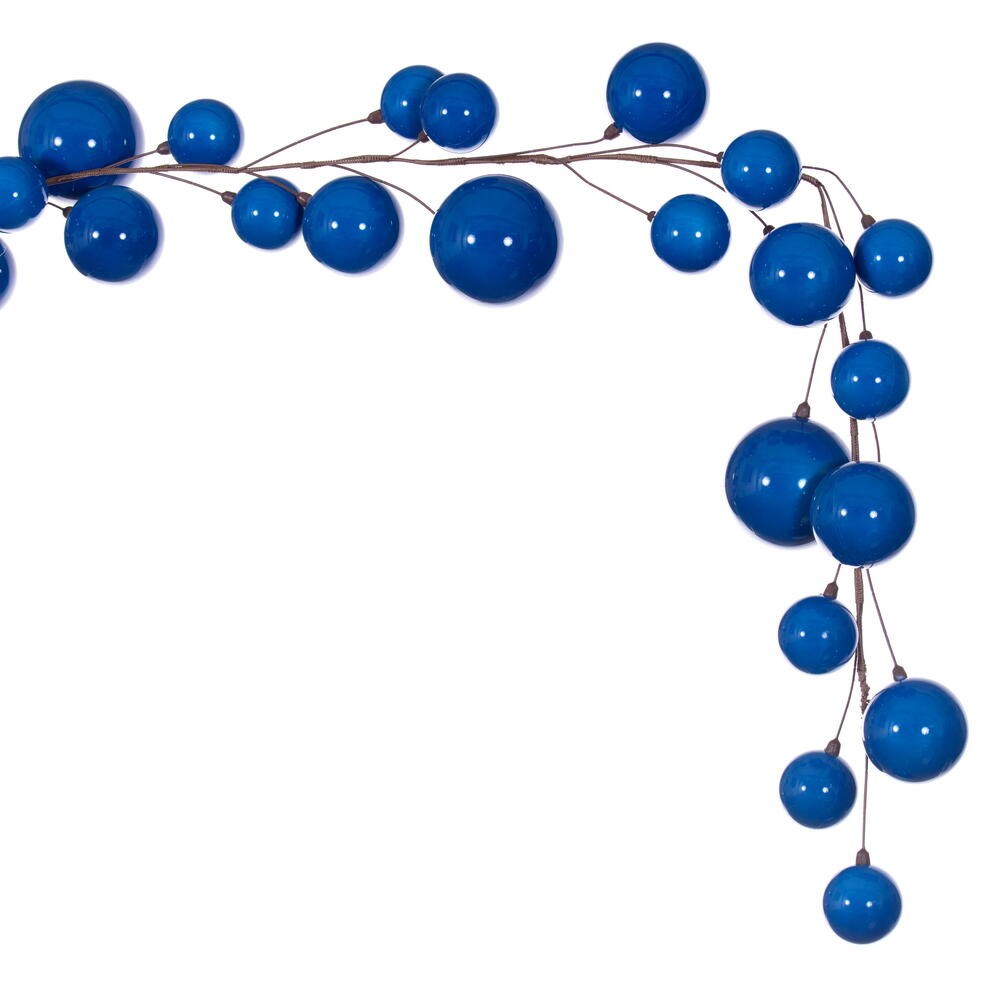 Vickerman 10' Blue Pearl Branch Ball Wire Garland.