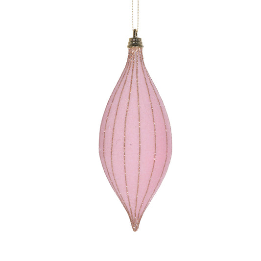 Vickerman 7" Light Pink Shuttle Ornament 3 per bag.