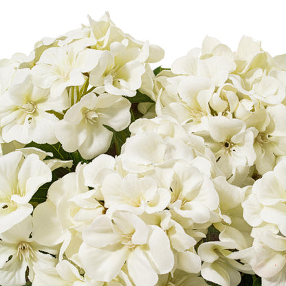 Vickerman 18" Artificial White Geranium Bush 4 per Pack.