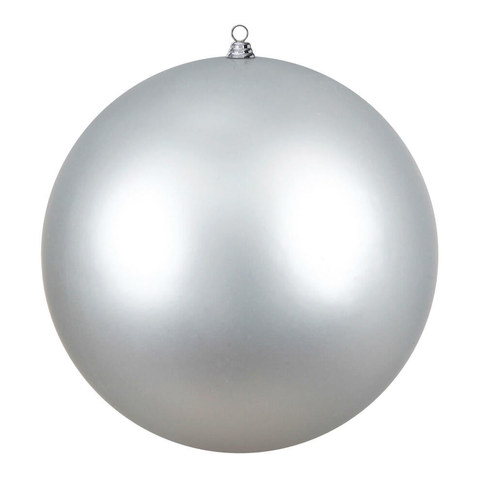 Vickerman 24" Giant Matte Silver Ball Christmas Ornament UV Resistant