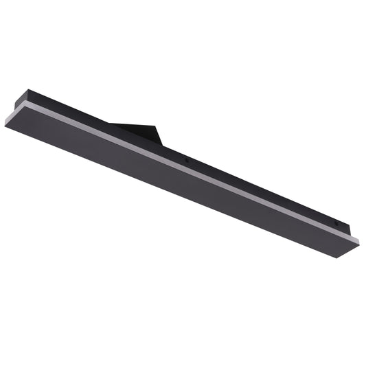 ASD Lighting LED Outdoor Wall Sconce with backlight 36" 30W 120-277V CCT Selectable 3000/4000/5000K Dimmable Black ETL