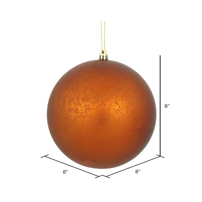 Vickerman 8" Copper Matte Mercury Ball Ornament