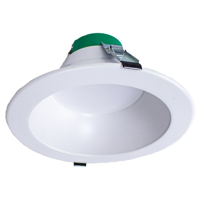 Westgate Builder Series Snap-In Comm. Recessed Light 10In 20-32W 3Cct Wht, Commercial Indoor Lighting, 20W/25W/32W, 100 Lumens/W, 30K/40K/50K, White+Green Finish, 0~10V Dimming