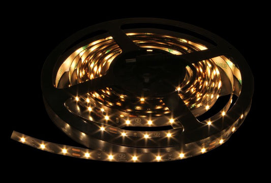 Westgate  UL Listed LED Ribbon 2835 60LED 3000K IP20 CRI>90. 24V 14.4W/M 10MM PCB LED Strip 310 Lumens/Ft 4.4W/Ft,  Blk, Ribbon Lighting , 4.4W/Ft, 310 Lumens/Ft, 3000K, Black Finish, Dimmable Using Magnetic Driver