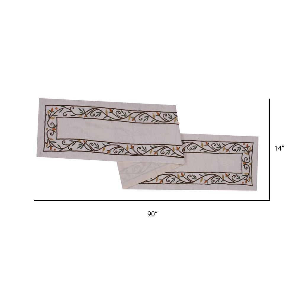 Vickerman 14" x 90" Harvest Border Table Runner