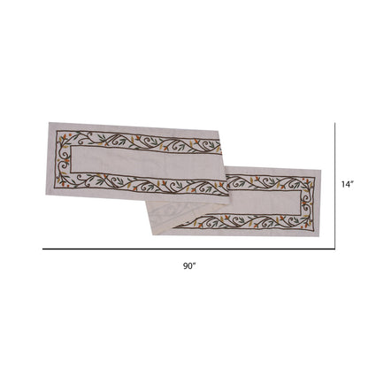 Vickerman 14" x 90" Harvest Border Table Runner