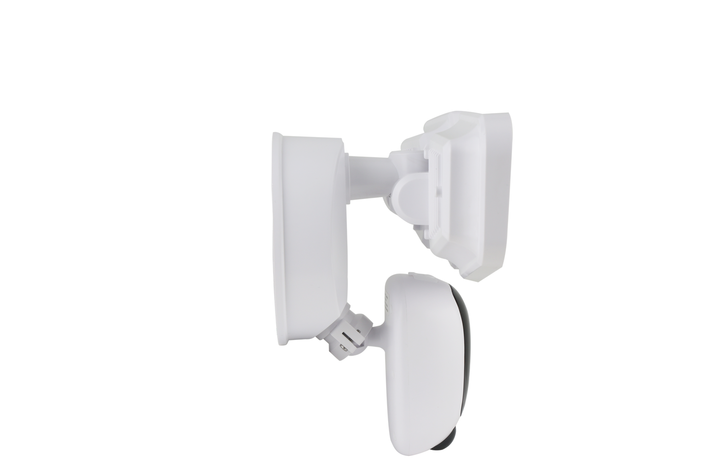 ASD Lighting LED Security Floodlight 2 square heads 20W 120V 2700/3000/3500/4000/5000K with Smart Camera and 180° Motion Sensor Black UL DLC Premium