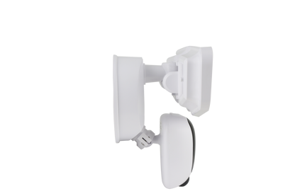 ASD Lighting LED Security Floodlight 2 square heads 20W 120V 2700/3000/3500/4000/5000K with Smart Camera and 180° Motion Sensor Black UL DLC Premium