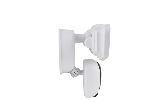 ASD Lighting LED Security Floodlight 2 square heads 20W 120V 2700/3000/3500/4000/5000K with Smart Camera and 180° Motion Sensor Black UL DLC Premium