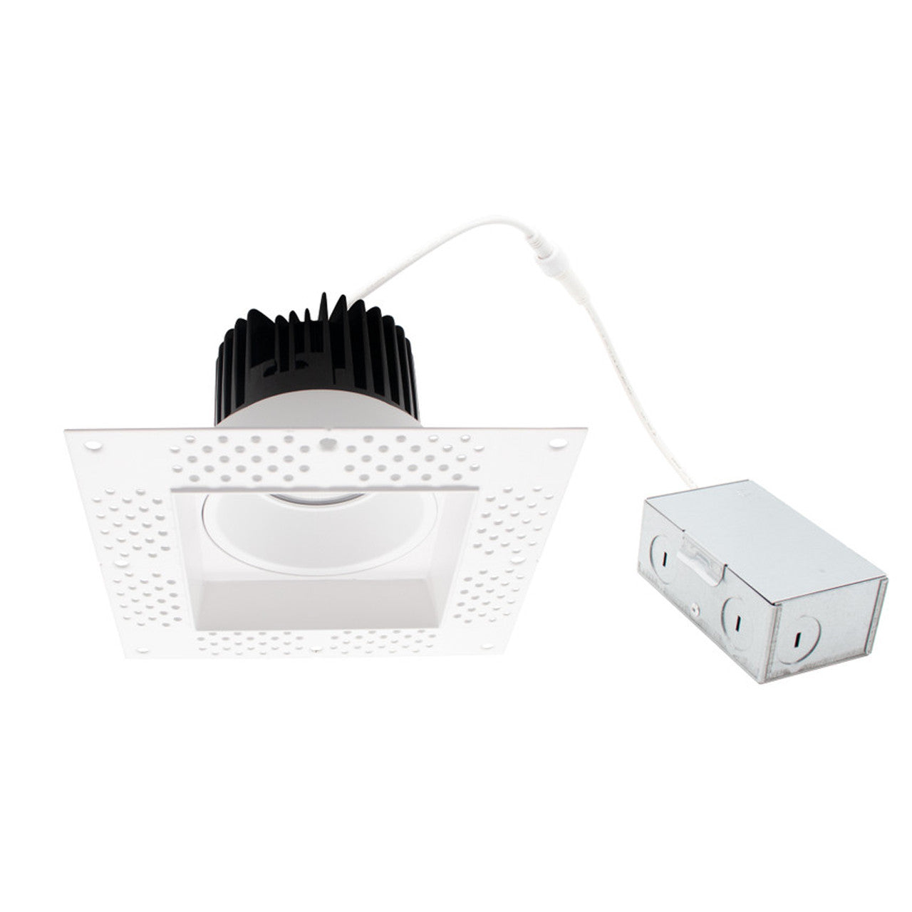 ASD Lighting LED Trimless Downlight Square 6inch 24W 120V Triac 2700/3000/3500/4000/5000K White ETL