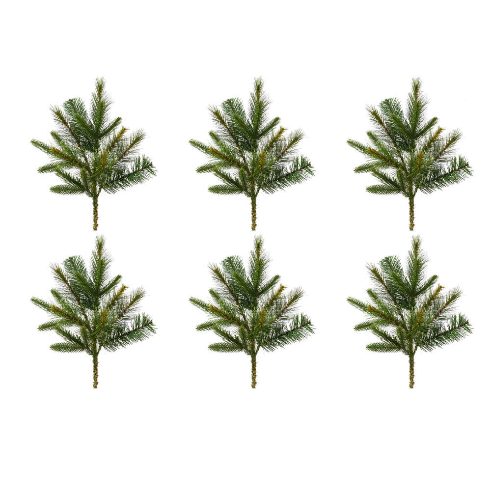 Vickerman 18" Cashmere Pine Artificial Christmas Spray. Includes 6 sprays per pack.