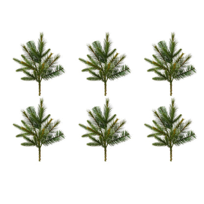 Vickerman 18" Cashmere Pine Artificial Christmas Spray. Includes 6 sprays per pack.