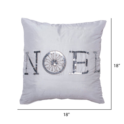 Vickerman Decorative 18" x 18" Sequin Noel Pillow