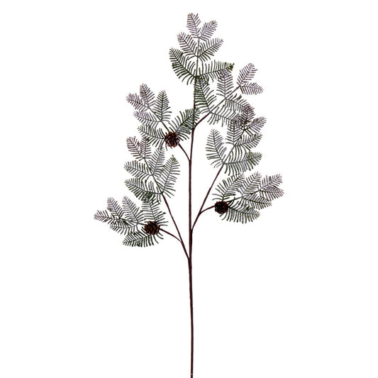 Vickerman 25" Artificial Pinecone Frost Christmas Spray 2 sprays per pack.