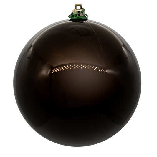 Vickerman 3" Chocolate Pearl UV Drilled Ball Ornament 12 per bag.