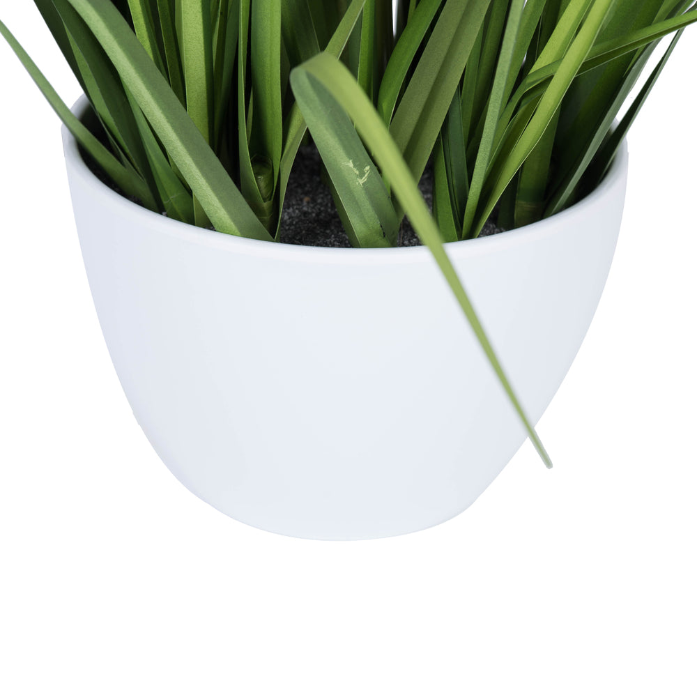 Vickerman 41" Artificial Green Potted Bamboo and Grass.