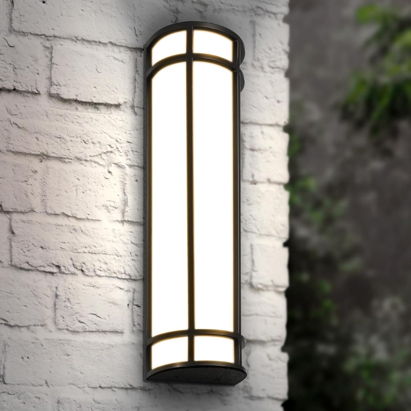 ASD Lighting LED Outdoor Wall Sconce 12" 15W 120-277V CCT Selectable 3000/4000/5000K Oil Rubbed Bronze ETL Energy Star