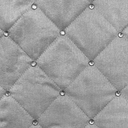 Vickerman 52" Gray Quilt Stitch Jewel Christmas Tree skirt