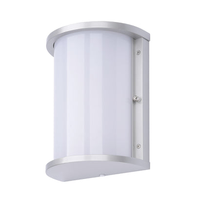 Euri Lighting EOL-WL10FR-3100SE Residential LED 12.5-Watt Half Cylinder Wall Sconce Wet Rated 6 Color Selectable Non-Dimmable Photocell Sensor