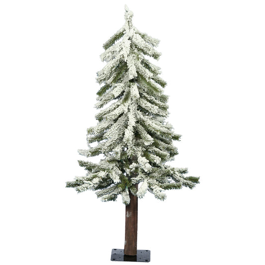 Vickerman 3' x 22" Flocked Alpine Artificial Christmas Tree Unlit