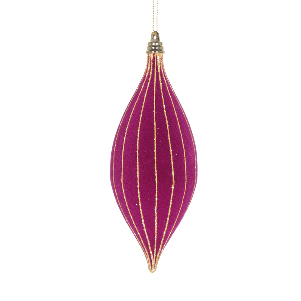 Vickerman 7" Dark Purple Shuttle Ornament 3 per bag.