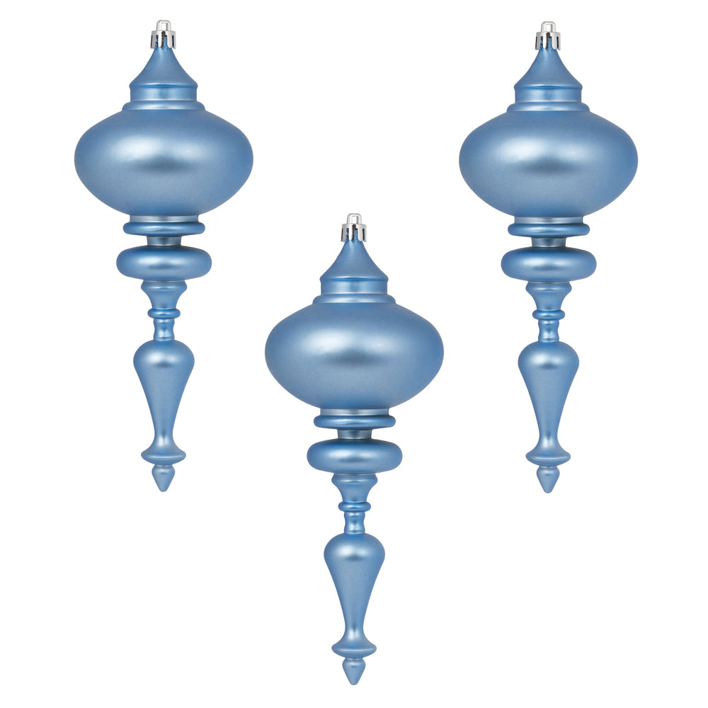 Vickerman 8.7" x 3.5" Periwinkle Matt Finial 3Bg