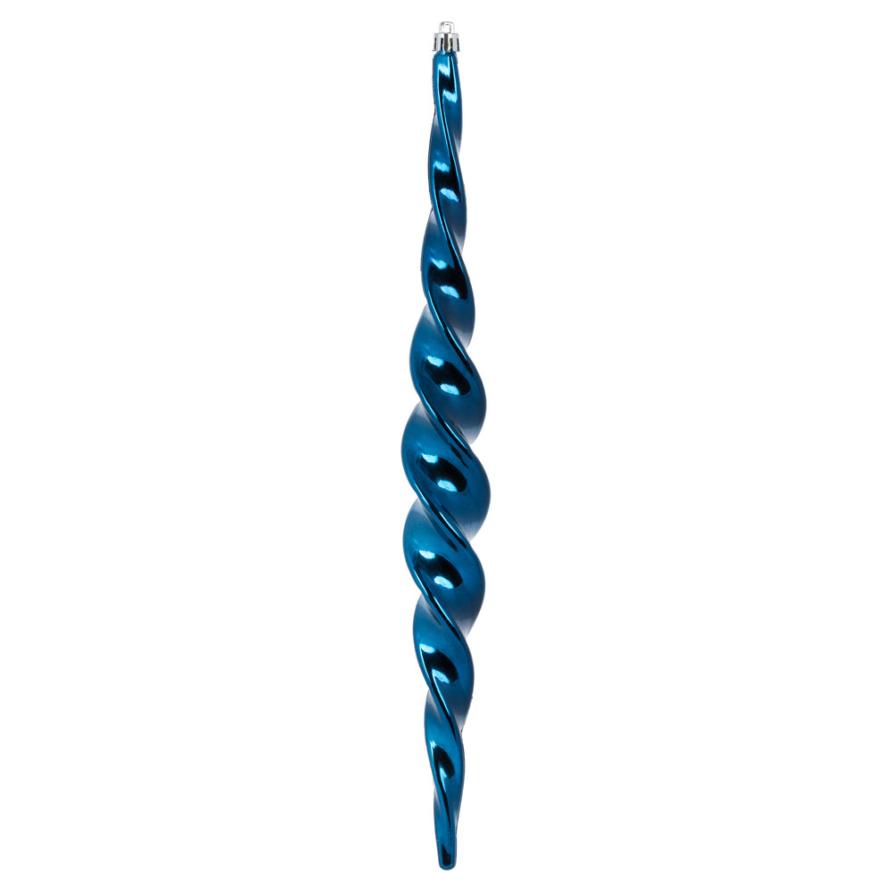 Vickerman 14.6" Midnt Blue Spiral Icicle 2/Bx