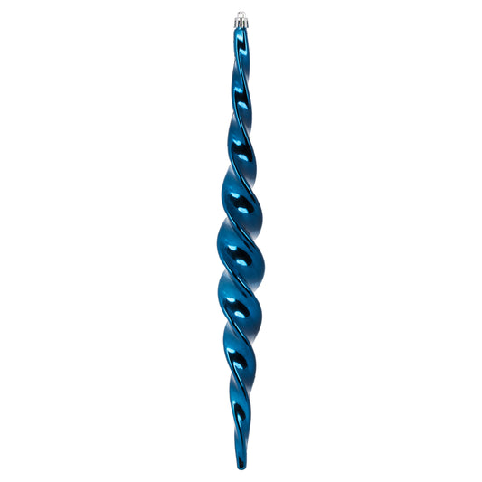 Vickerman 14.6" Midnt Blue Spiral Icicle 2/Bx