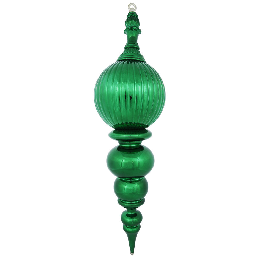 Vickerman 28" Green Shiny Finial Ornament