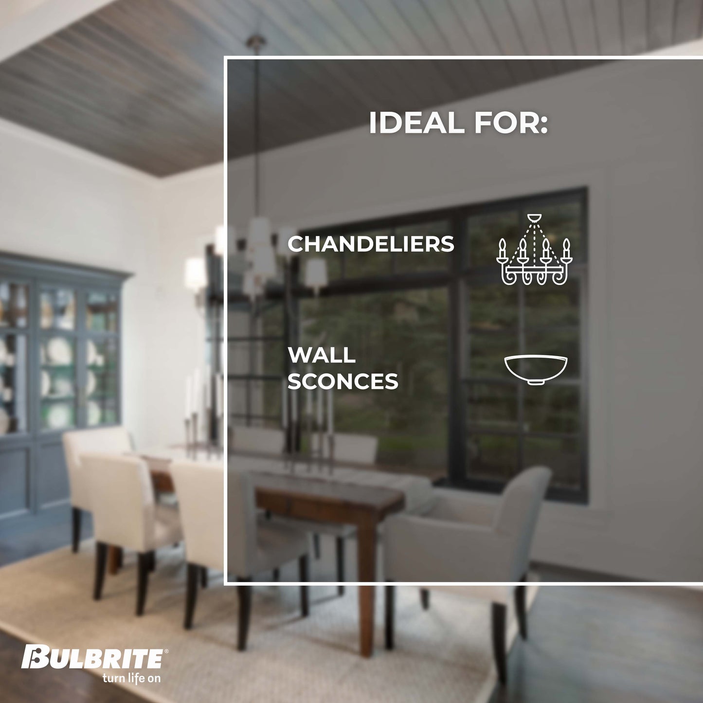 Bulbrite 5W LED LIGHT BULB B11 4000K FILAMENT MILKY FINISH, E12 CANDELABRA BASE, DIMMABLE, 4PK (776934)