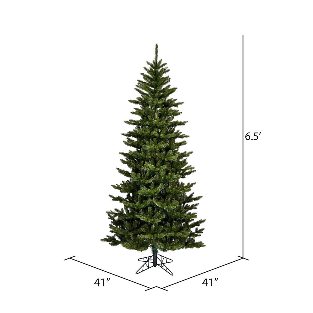 Vickerman 6.5' x 41" Slim Natural Fraser Fir Artificial Christmas Tree Unlit
