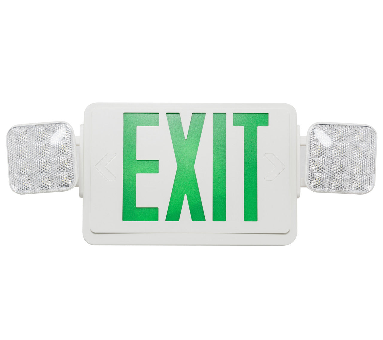 Westgate Nema 4X Rated LED Exit & Emergency Combo, Double, Green, 6V, 12W, Black, LED Exit & Emergency Lighting, 3.6W Per Head