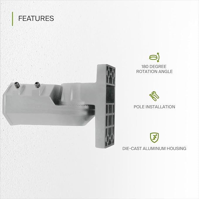 ASD Lighting Slip fitter Mounting Bracket for LED Area Lights LSB5 100-300W Silver