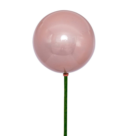 Vickerman 4" x 18" Rose Gold Pearl Ball Ornament Stick 6 per bag.