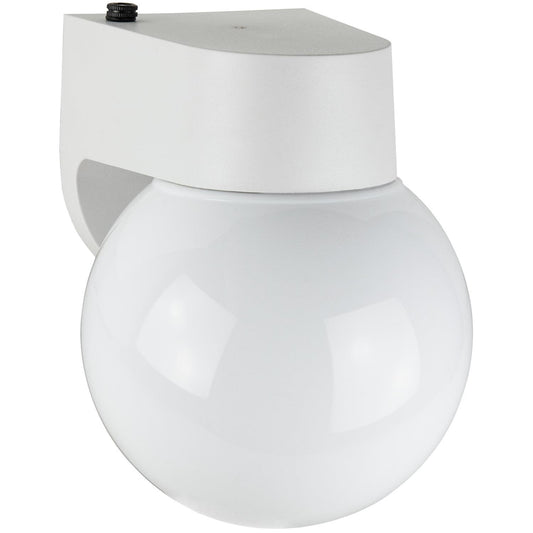 Sunlite Energy Saving GlobeÂ Style Outdoor Outdoor Fixture White Finish White Lens