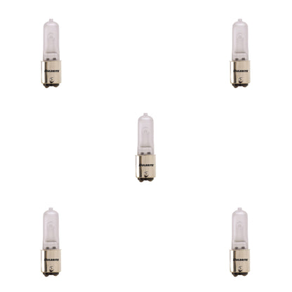 BULBRITE HALOGEN T4 DOUBLE-CONTACT BAYONET (BA15d) 50W DIMMABLE LIGHT BULB 2900K/SOFT WHITE 5PK (613052)