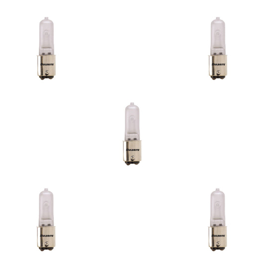 BULBRITE HALOGEN T4 DOUBLE-CONTACT BAYONET (BA15d) 50W DIMMABLE LIGHT BULB 2900K/SOFT WHITE 5PK (613052)