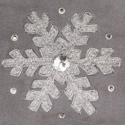 Vickerman 19" Silver Snowflake Christmas Stocking