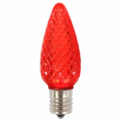 Vickerman C9 LED Red Faceted Twinkle  Replacement Bulb bag of 25