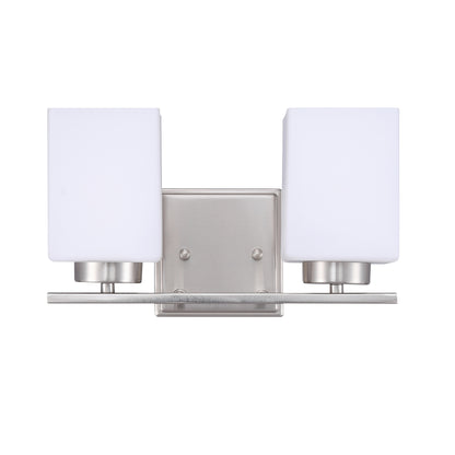 ASD Lighting 2-light Vanity Light 2xE26 60W 120V Satin Nickel ETL