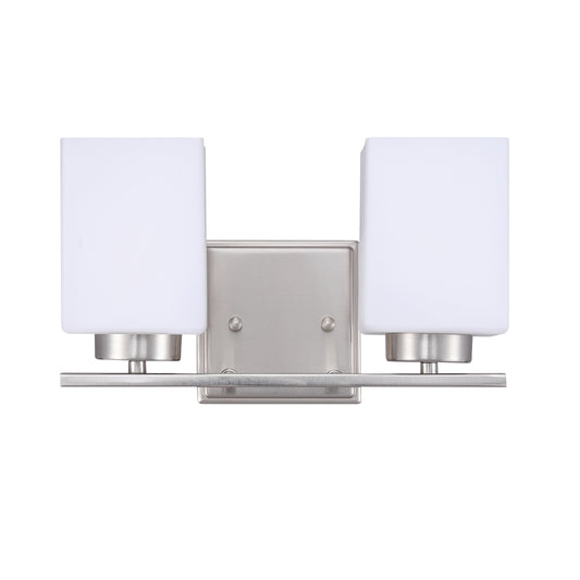 ASD Lighting 2-light Vanity Light 2xE26 60W 120V Satin Nickel ETL